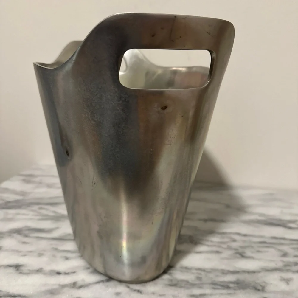 Pottery Barn Barons Silver Ice Bucket wine chiller